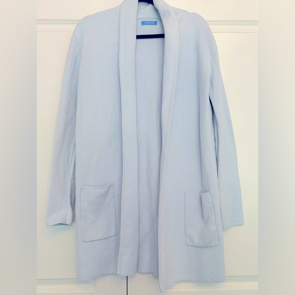 Burgess Long Open Cardigan🩵
